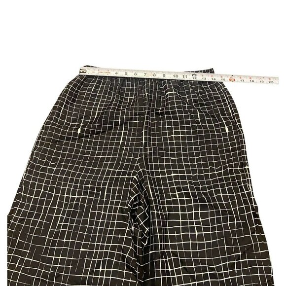 Theory‎ Black Silk Pull-On Pants Women’s Size M Pockets Relaxed Fit Wide Leg NWT - Picture 5 of 11